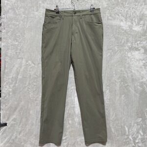 Lululemon Pants Mens 30 Olive Casual Performance Wear Outdoor Straight Fit